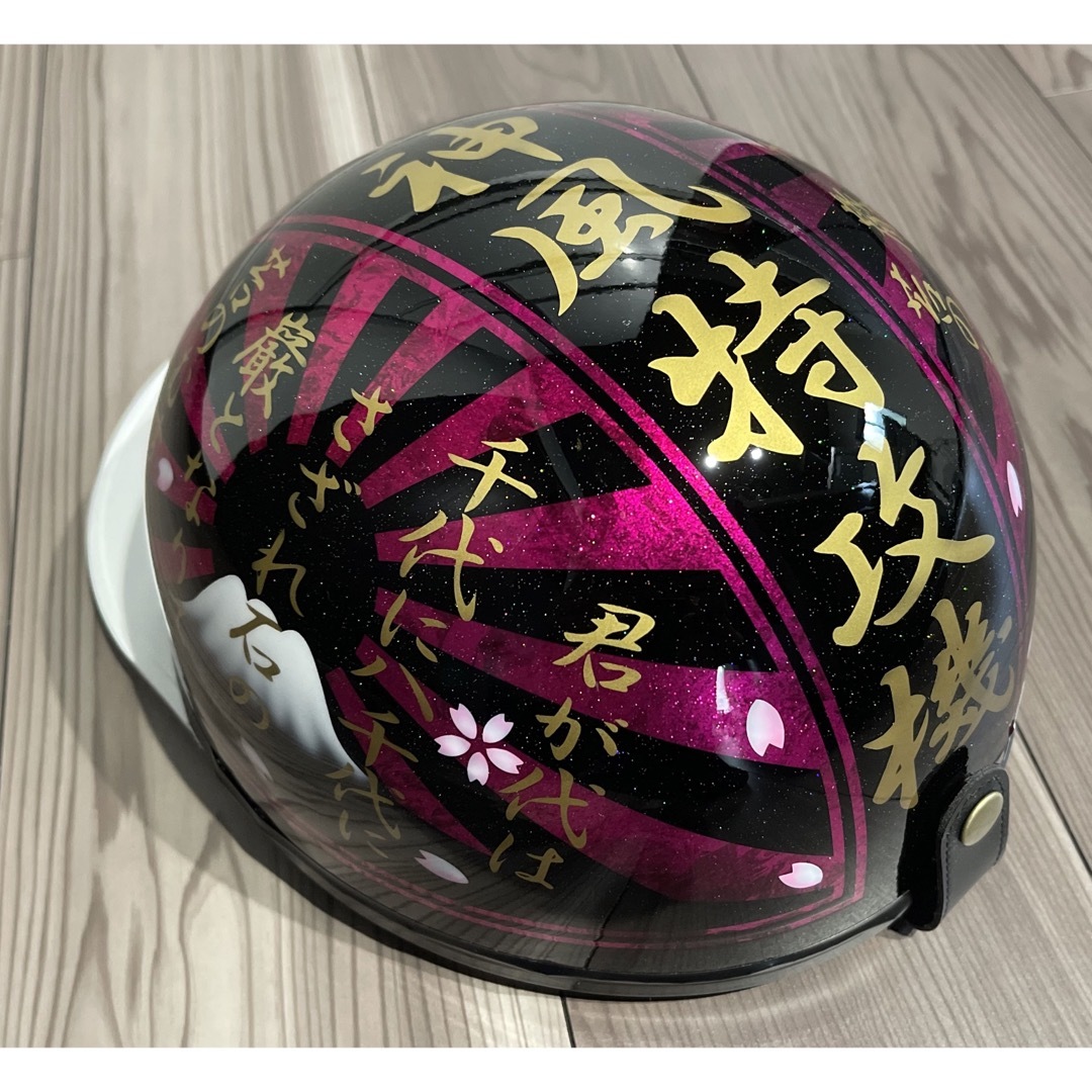 君が代 ラメ 富士日章 コルク半 ヘルメットの通販 by paint｜ラクマ