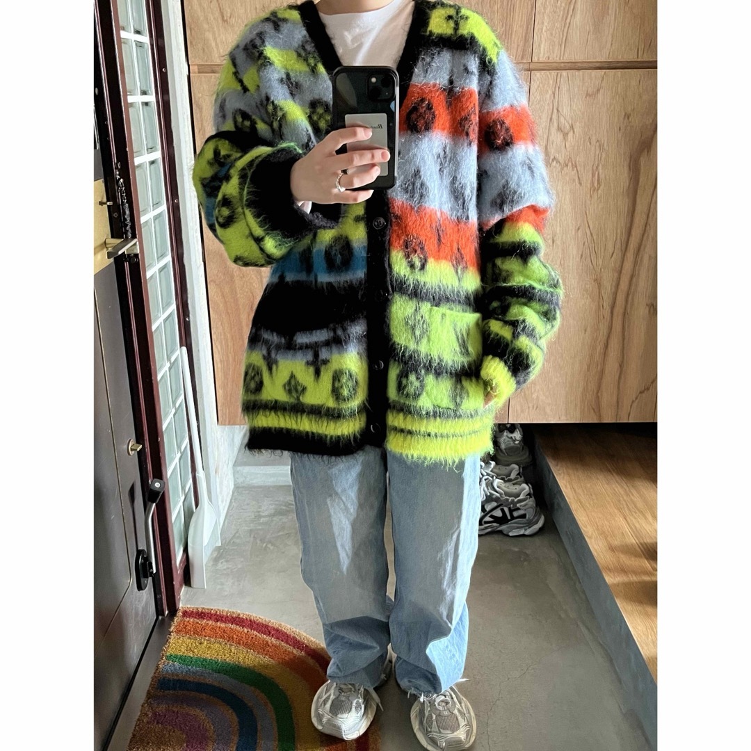 LOUIS VUITTON - 美品 ルイヴィトン モノグラムモヘヤカーディガンの