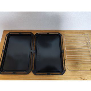 東芝 - 東芝 TOSHIBA オーブンレンジ 石窯ドーム 角皿2枚 焼網1枚の