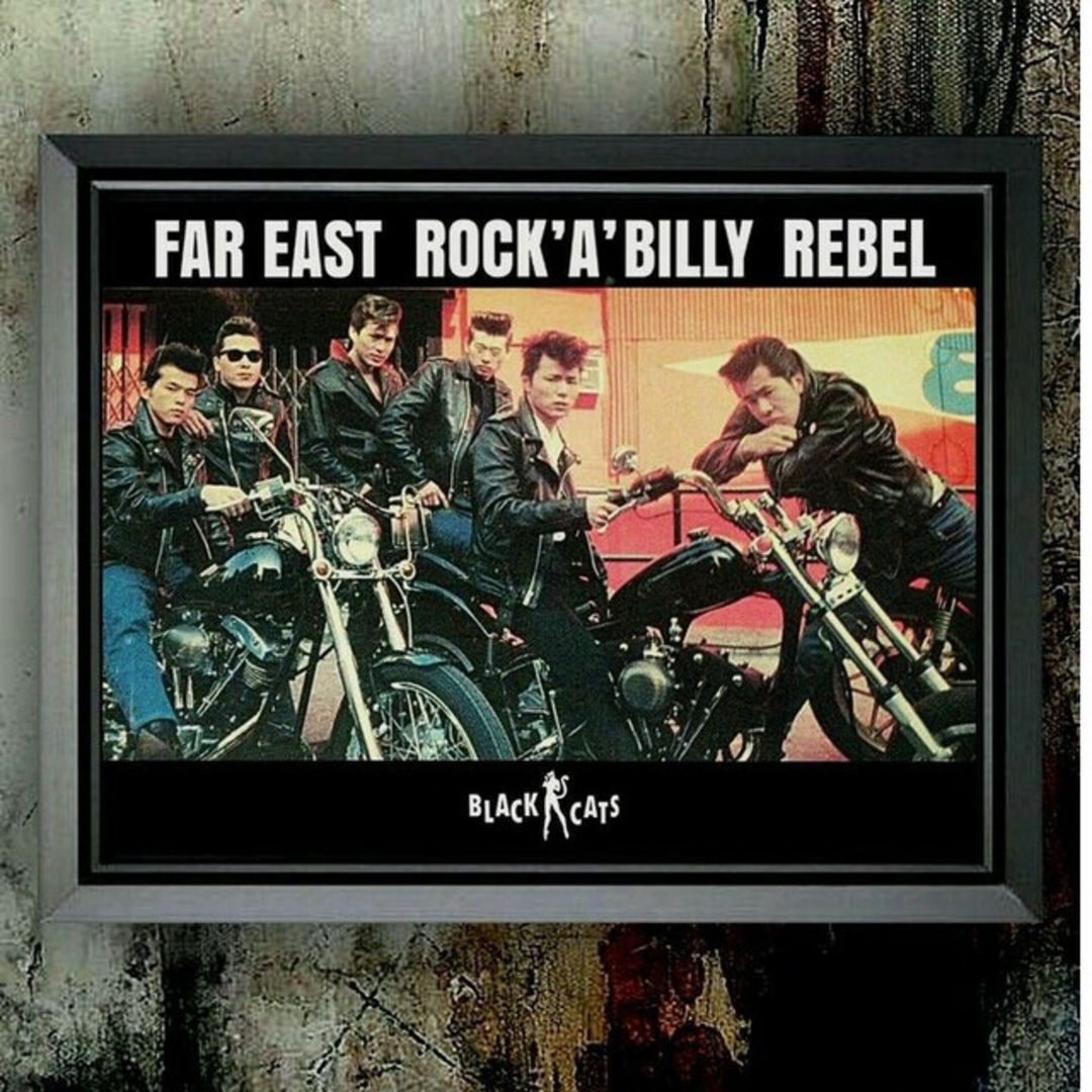 ブラックキャッツ〖A4サイズ写真ポスターフレーム付き2点セット〗の