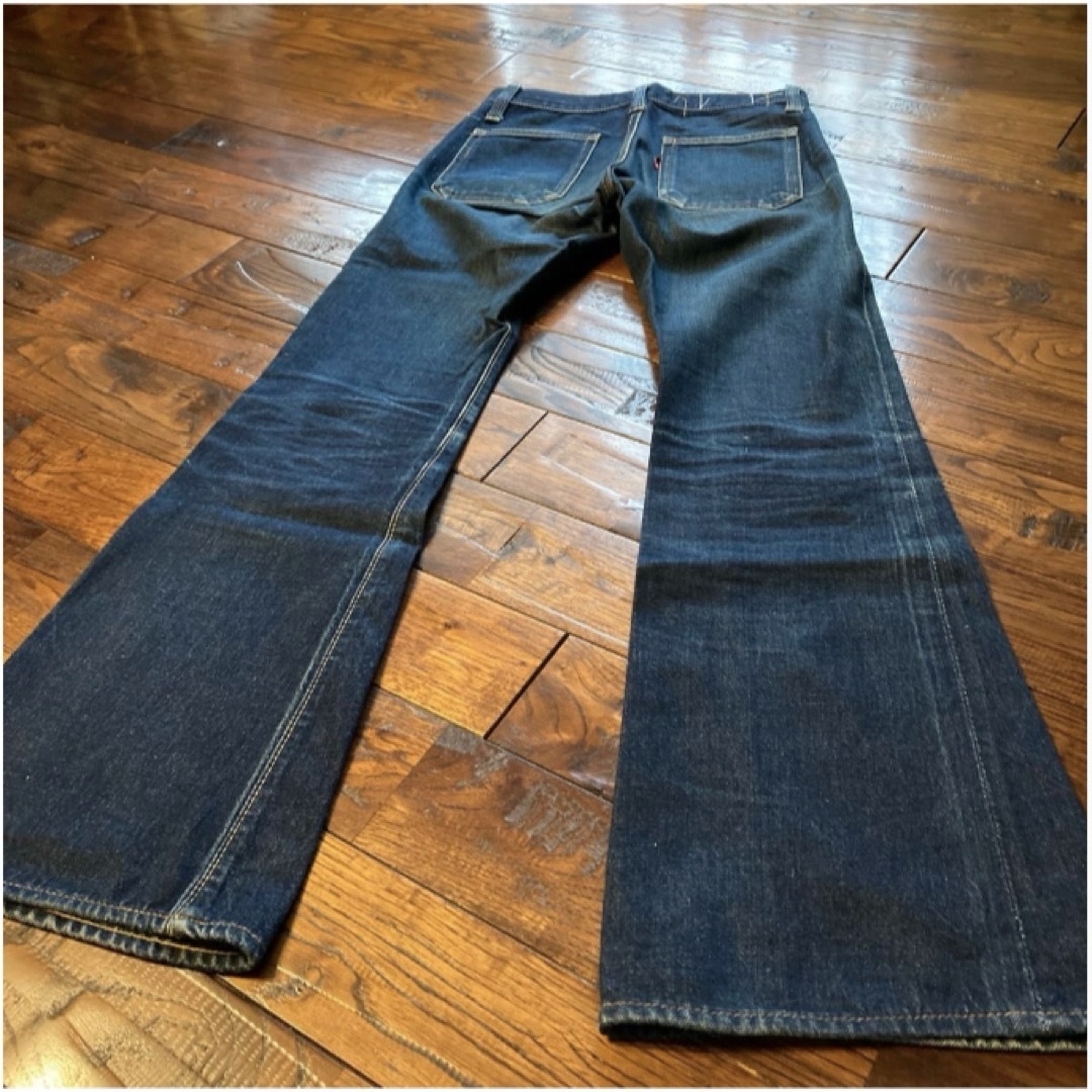 EDWIN - 濃紺色落ち極上！70s EDWIN パッチポケット ベルボトム フレア