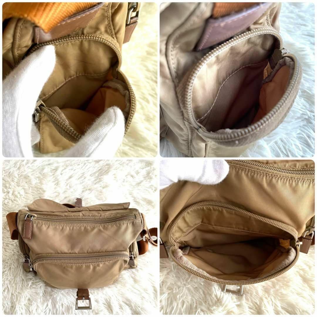 PRADA - 【美品】プラダ メッセンジャーバッグ ナイロン 三角ロゴ 斜め