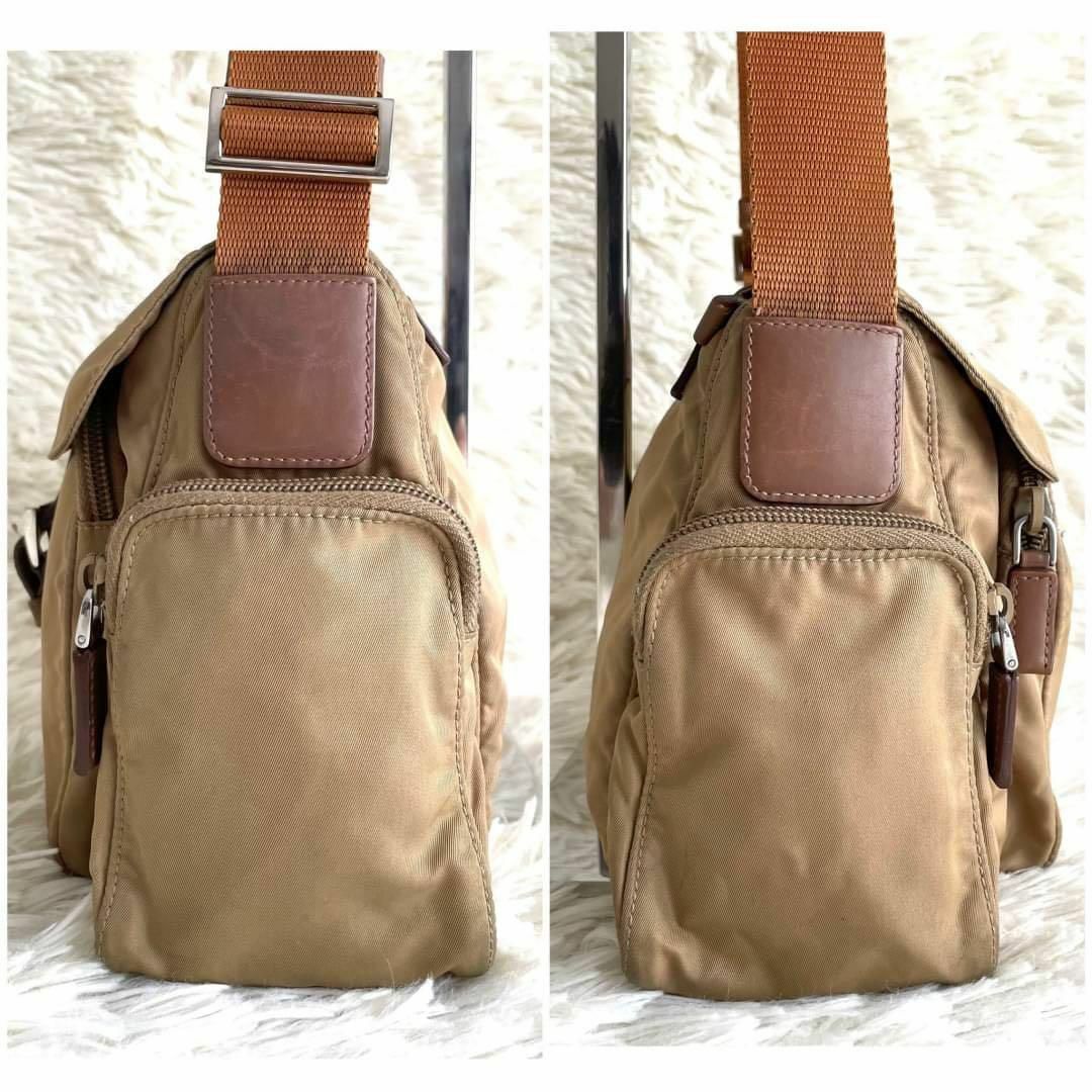 PRADA - 【美品】プラダ メッセンジャーバッグ ナイロン 三角ロゴ 斜め