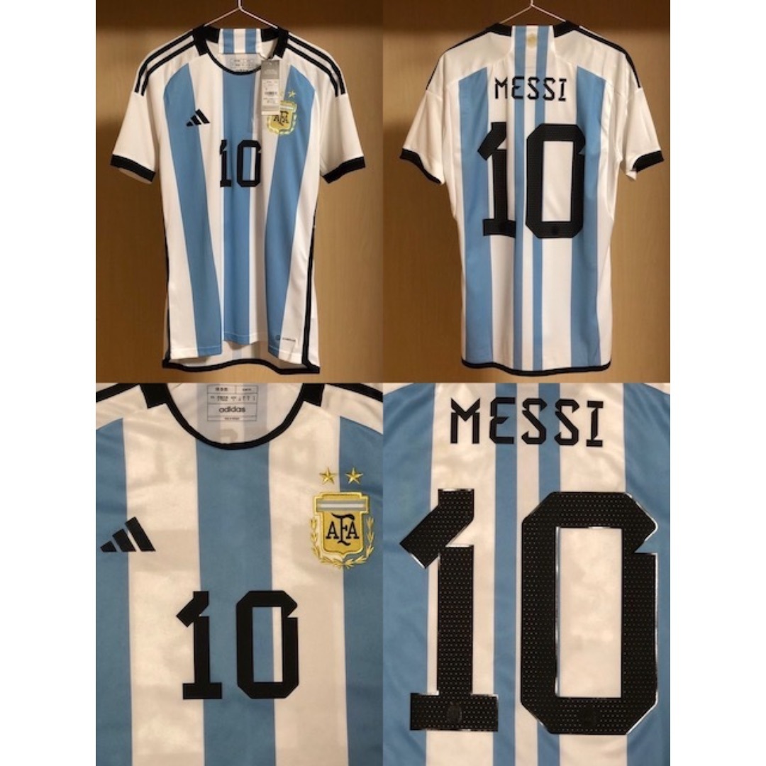 adidas - アルゼンチン代表 2022 #10 メッシ Mサイズ ユニフォーム 2枚