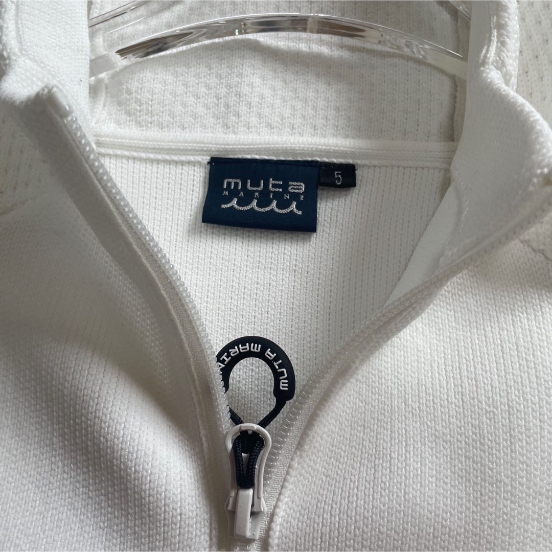 muta MARINE☆モールディングニット ジップアップパーカー muta