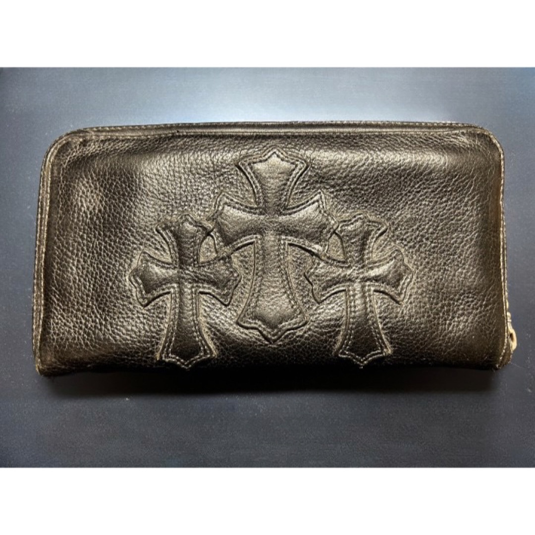 Chrome Hearts - Chrome Hearts ラウンドジップ 長財布 ブラックの通販