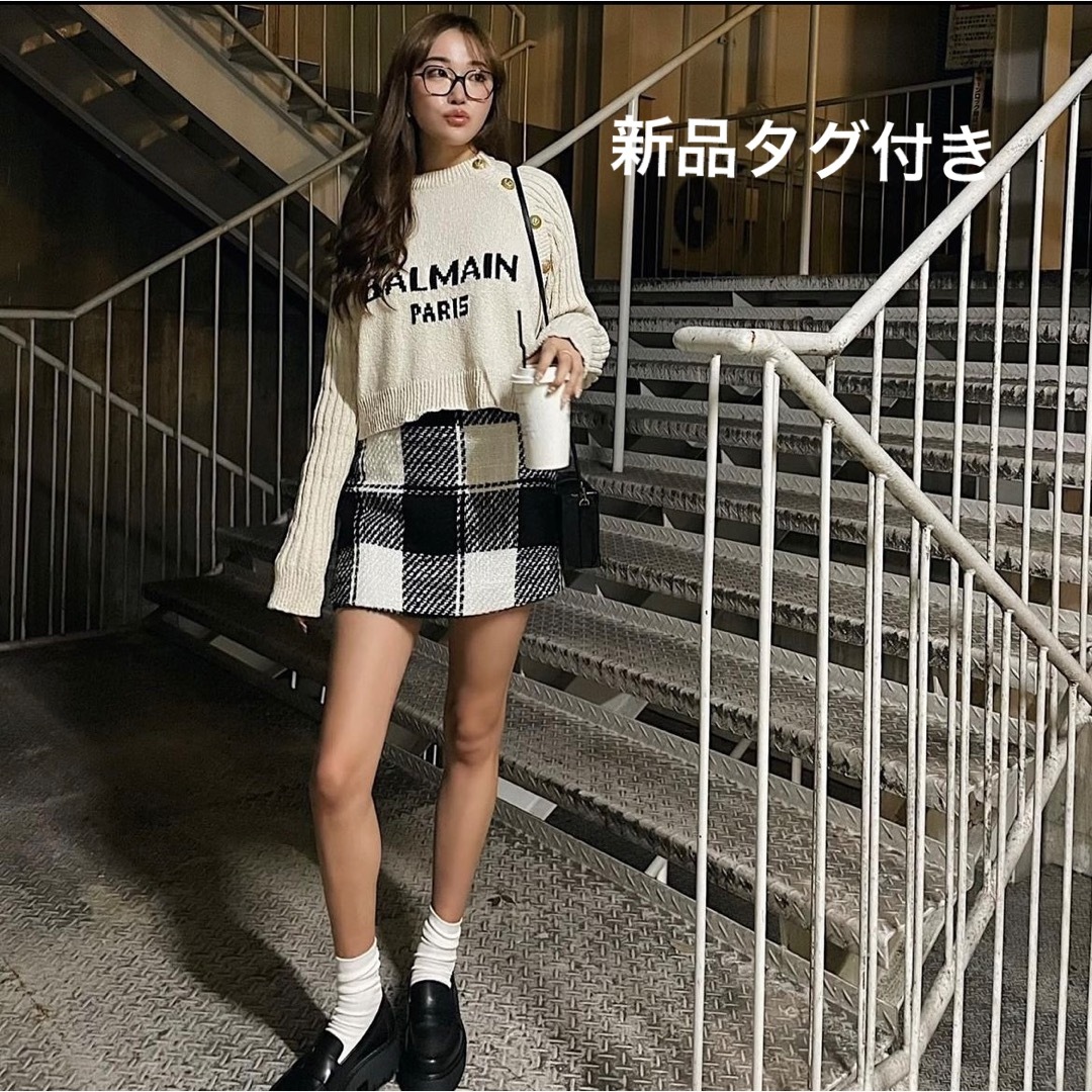 シェリエ sheller ブロックチェックキュロット