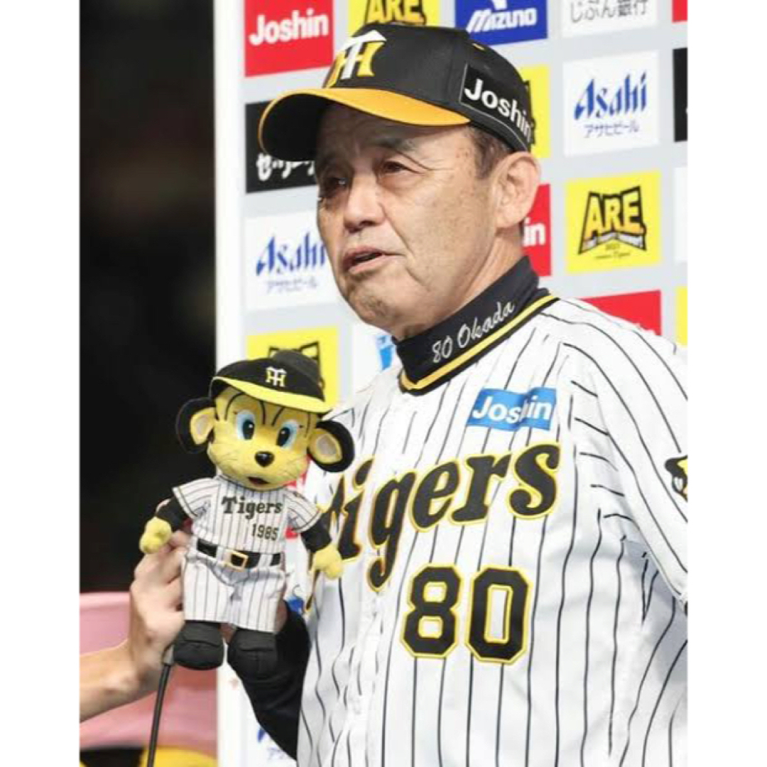 直筆サインカード 阪神タイガース #80岡田彰布監督 現役時#16の通販 by