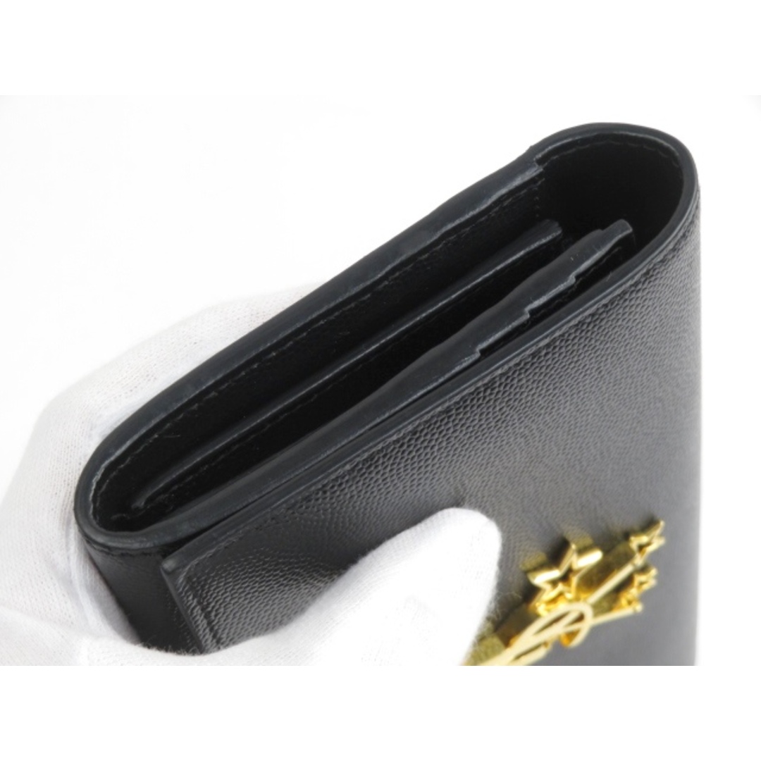SAINT LAURENT - □中古□ サンローラン 長財布 ロゴ 星 スター レザー