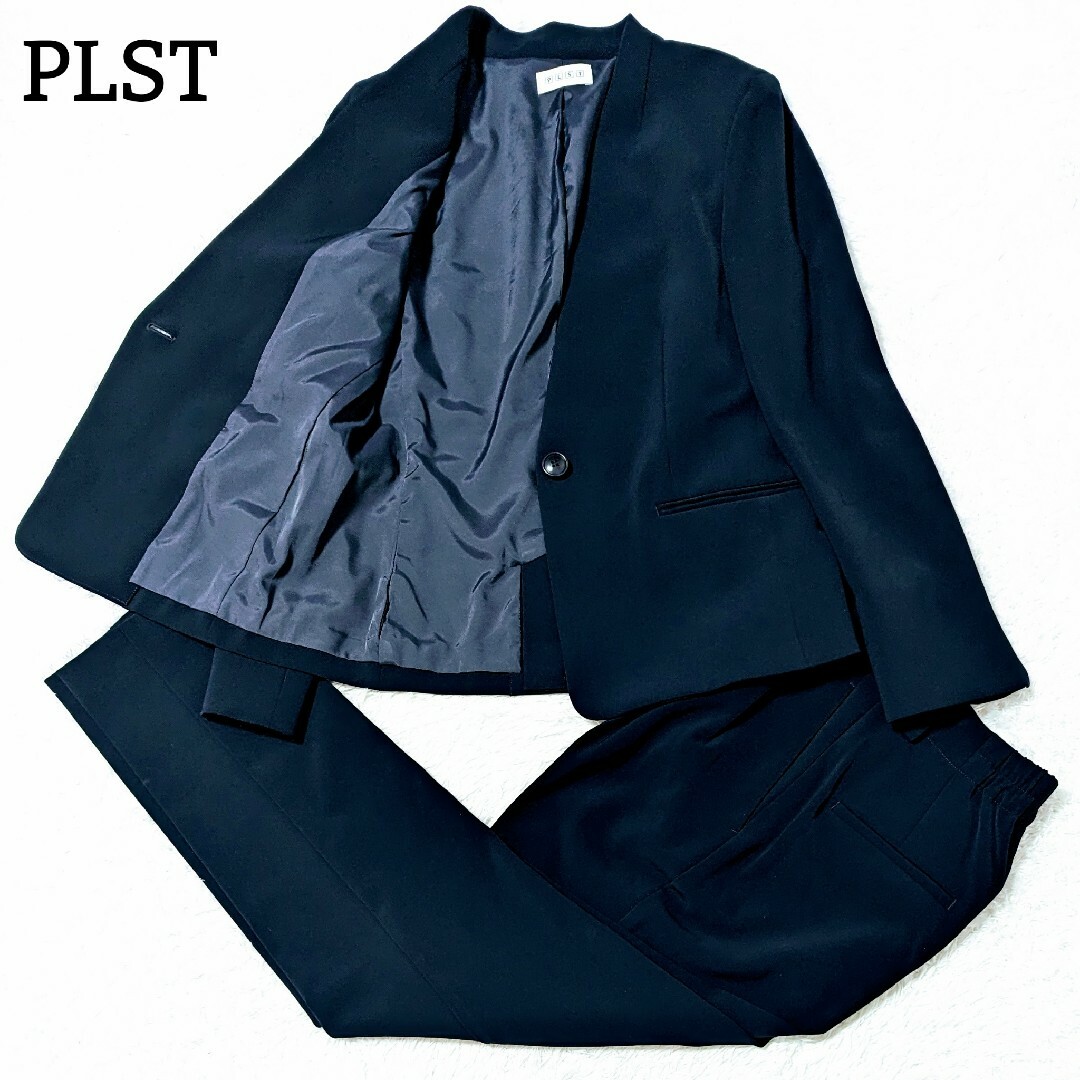 PLST - 極美品 プラステ パンツスーツ セットアップ M ネイビー