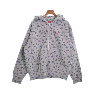 Supreme - Supreme シュプリーム パーカー M グレー(花柄) 【古着