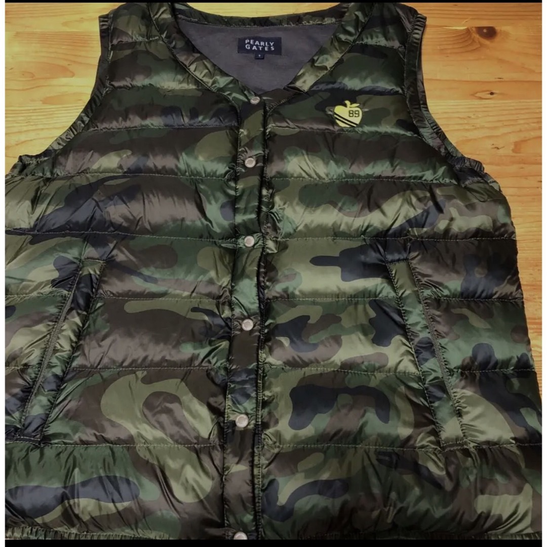 PEARLY GATES - 美品 パリーゲイツ カモフラ 迷彩 ダウンベストの通販
