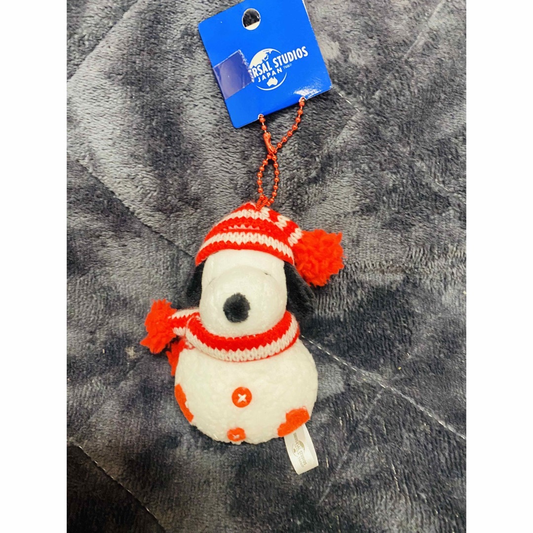 SNOOPY - ユニバ USJ スヌーピー 雪だるま マスコットボールチェーン