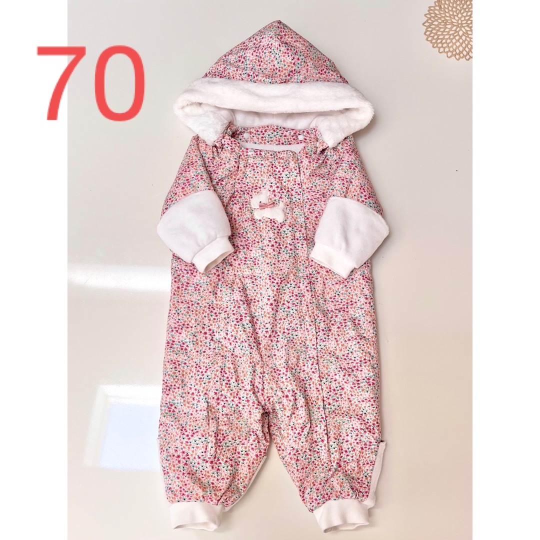 familiar - familiar ❁ ジャンプスーツ リバティ ピンク 小花柄