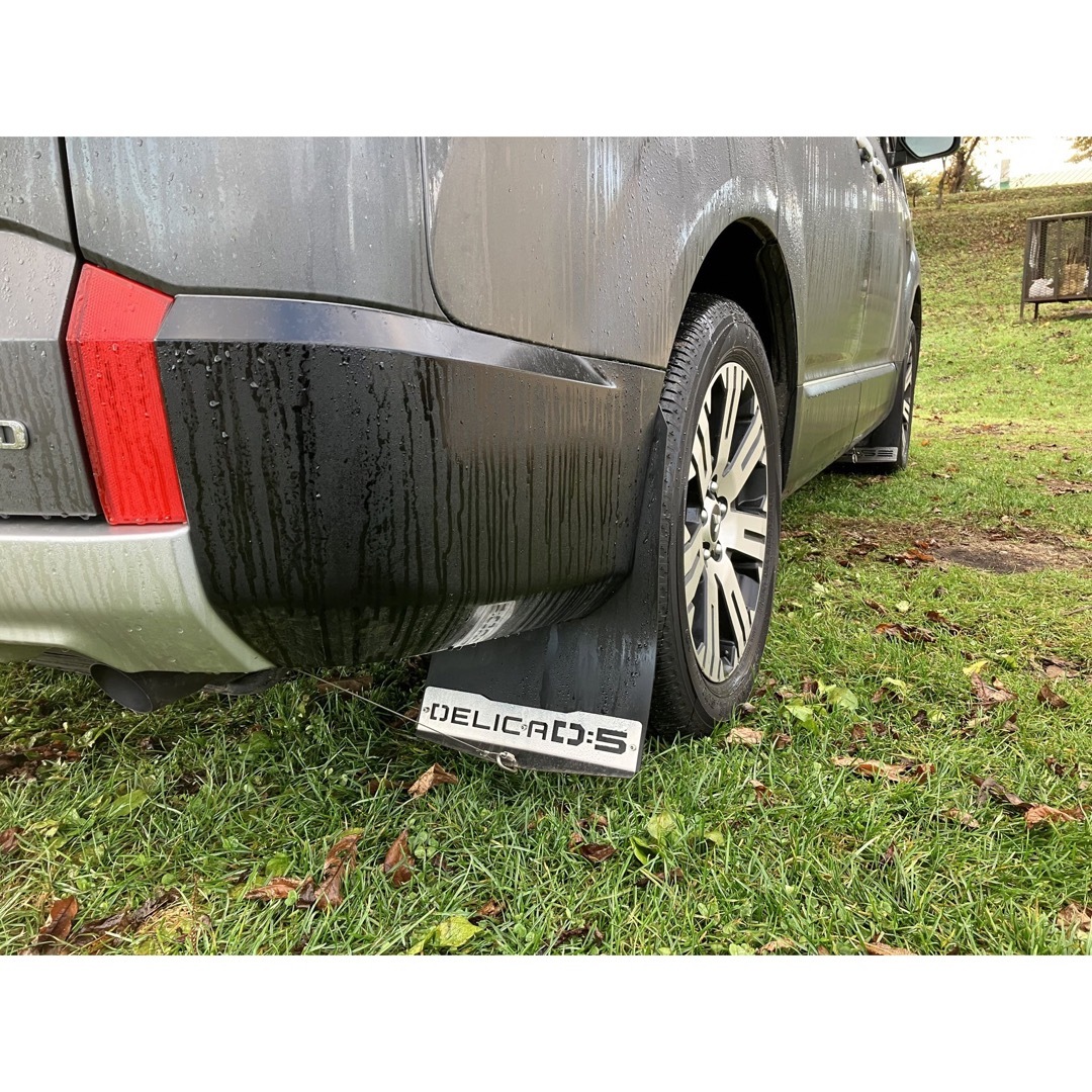 デリカD5 マッドフラップ黒 後期型専用 SUS304 #400の通販 by SUXUS