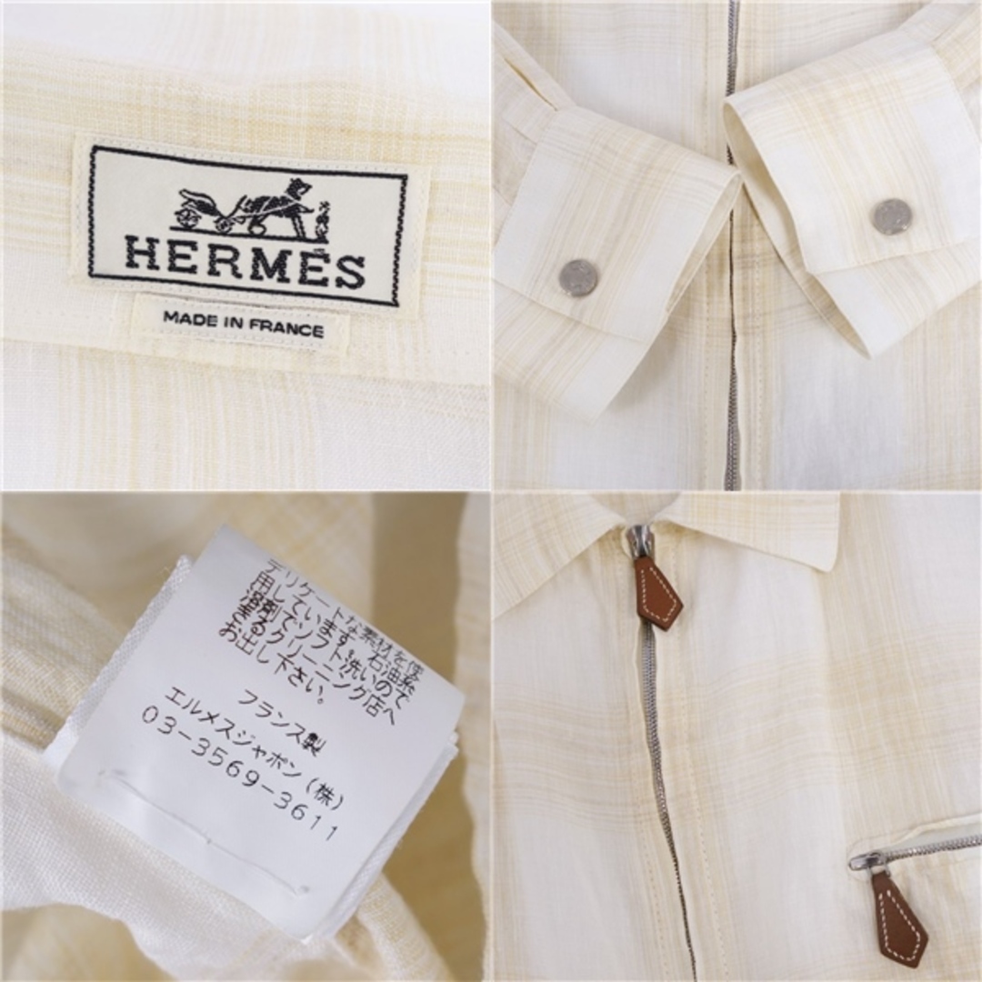 HERMES - 美品 エルメス HERMES シャツジャケット ジップアップ セリエ