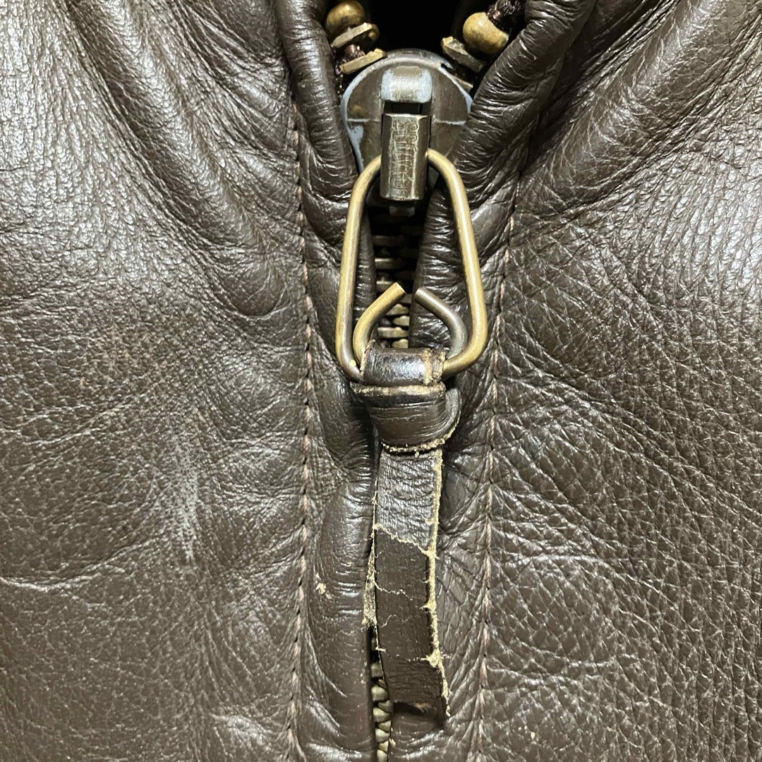 USミリタリー USN G1本革 フライトジャケット レザージャケット 42の