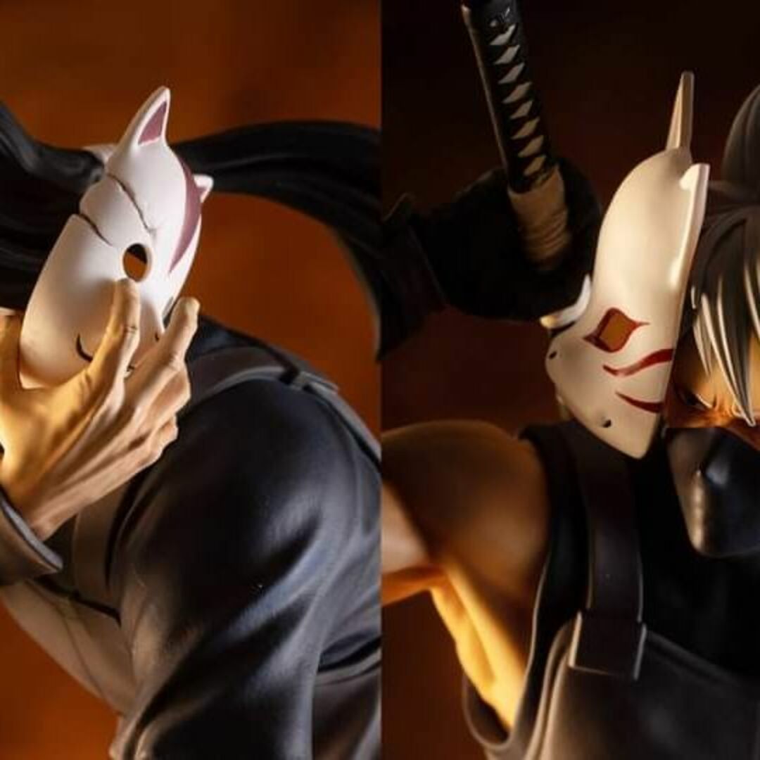 ナルト 疾風伝 暗部 カカシ イタチ ガレージキット 塗装済み完成品