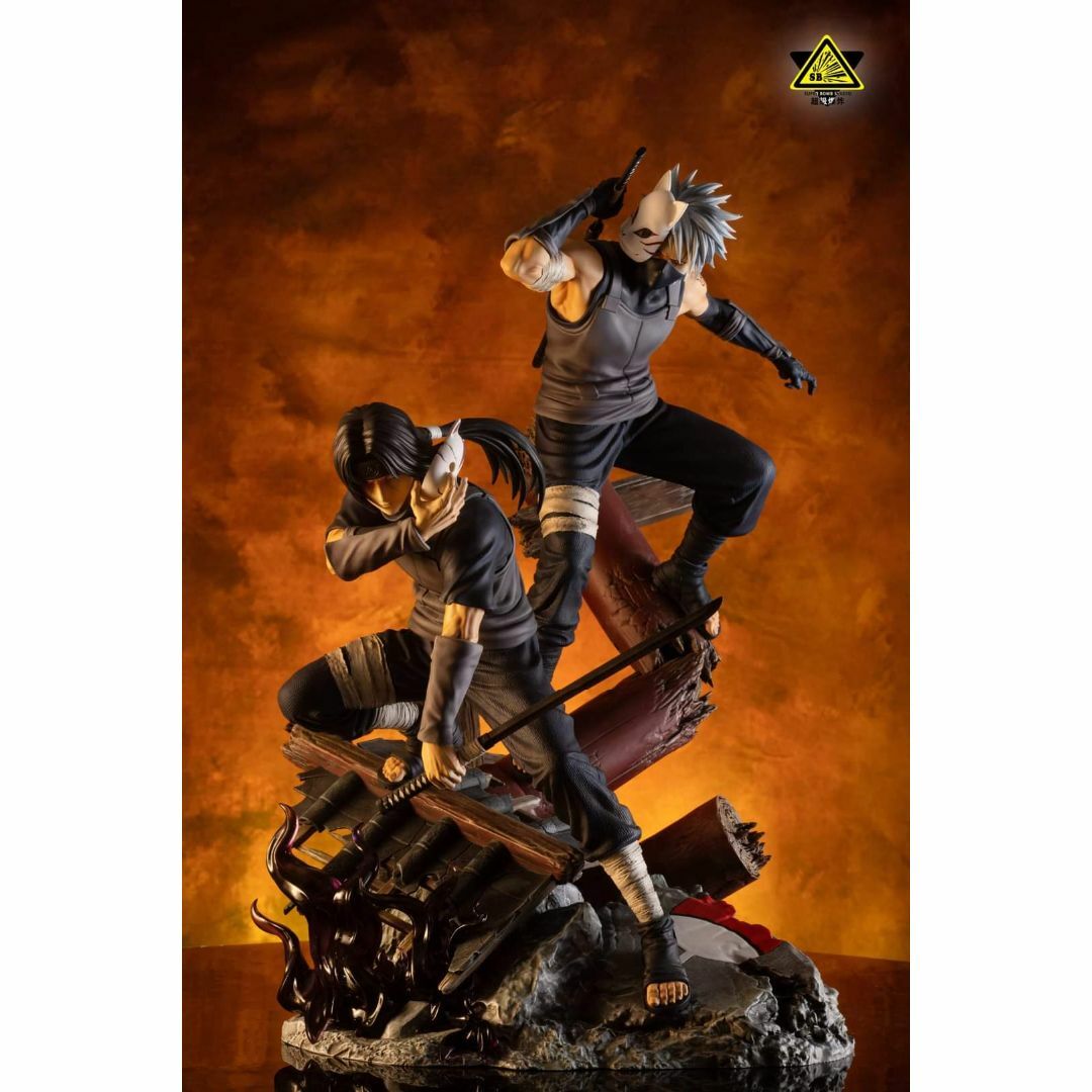 ナルト 疾風伝 暗部 カカシ イタチ ガレージキット 塗装済み完成品