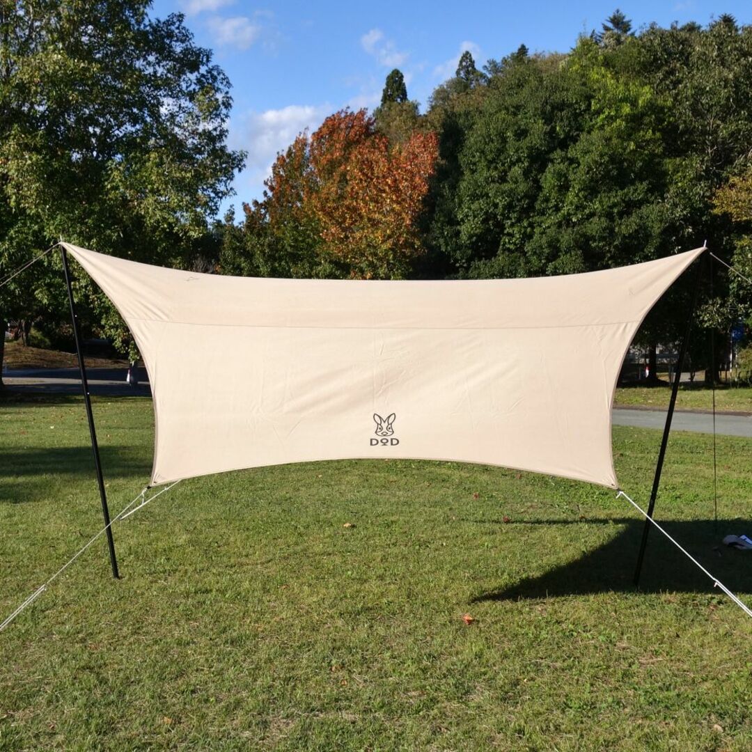 美品 ディーオーディー DOD ALL RIGHT TARP ヘーキサタープ TT5-582-TN