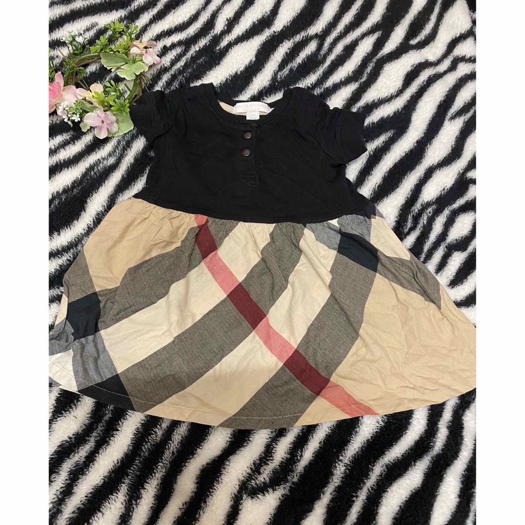 BURBERRY - キッズ 女の子 バーバリー 80 半袖 ワンピースの通販 by