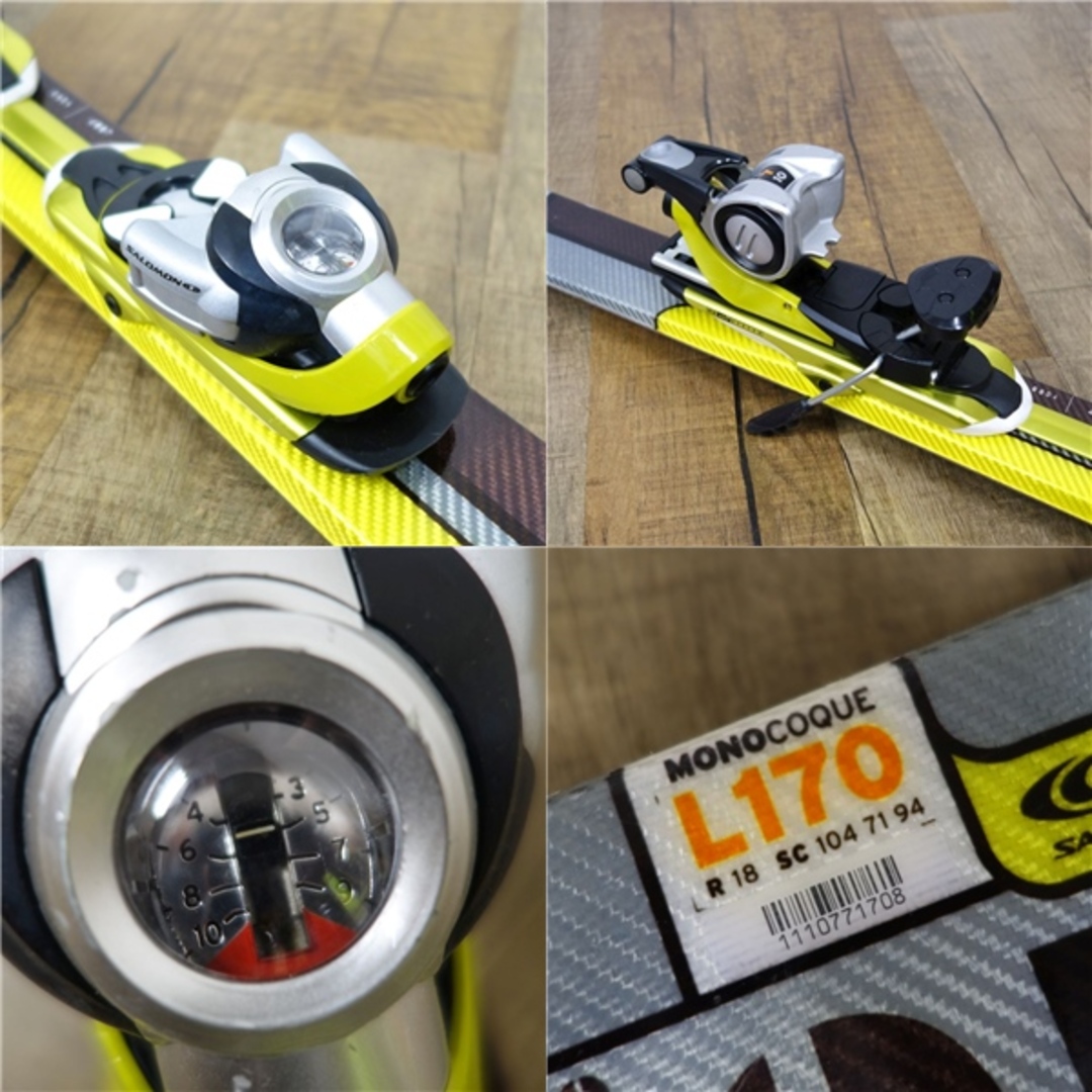 SALOMON - サロモン SALOMON verse10 170cm センター71mm ビンディング