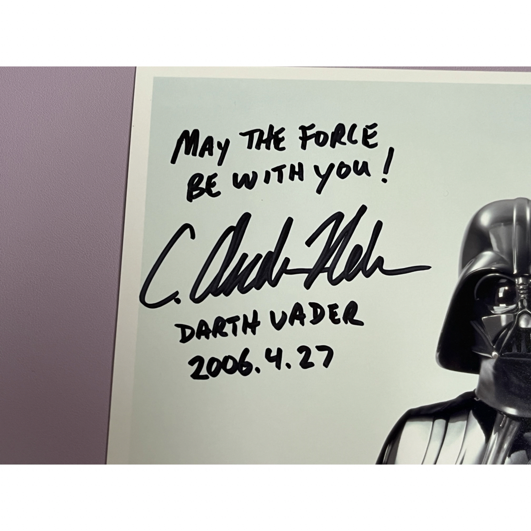 スターウォーズ 直筆サイン ダース・ベイダー C.アンドリュー