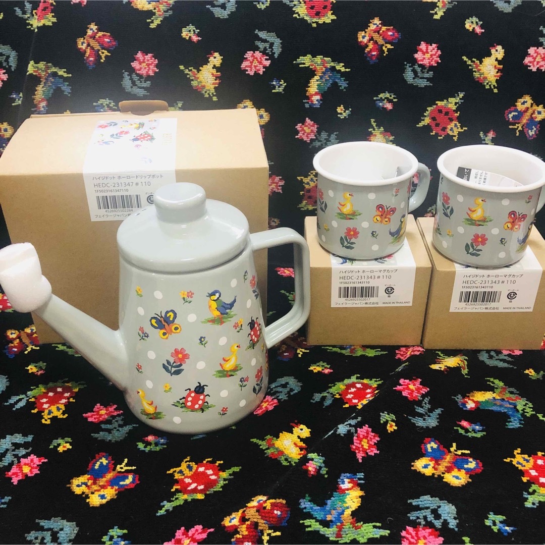 FEILER - 【新品】ホーロー マグカップ2つ ドリップポット フェイラー