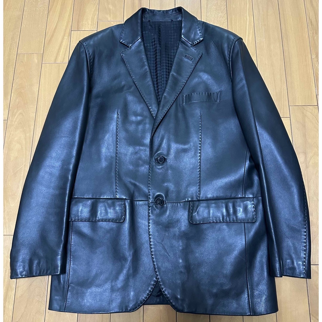 D'URBAN - DURBAN 最高級ラムレザージャケット テーラードジャケット(L