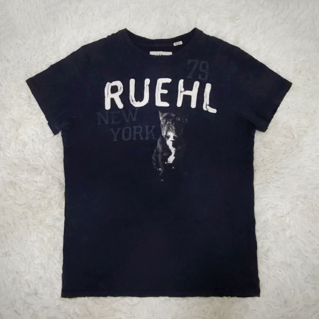 Ruehl No.925 - Ruehl No.925 フレンチブルドッグ プリント Tシャツの