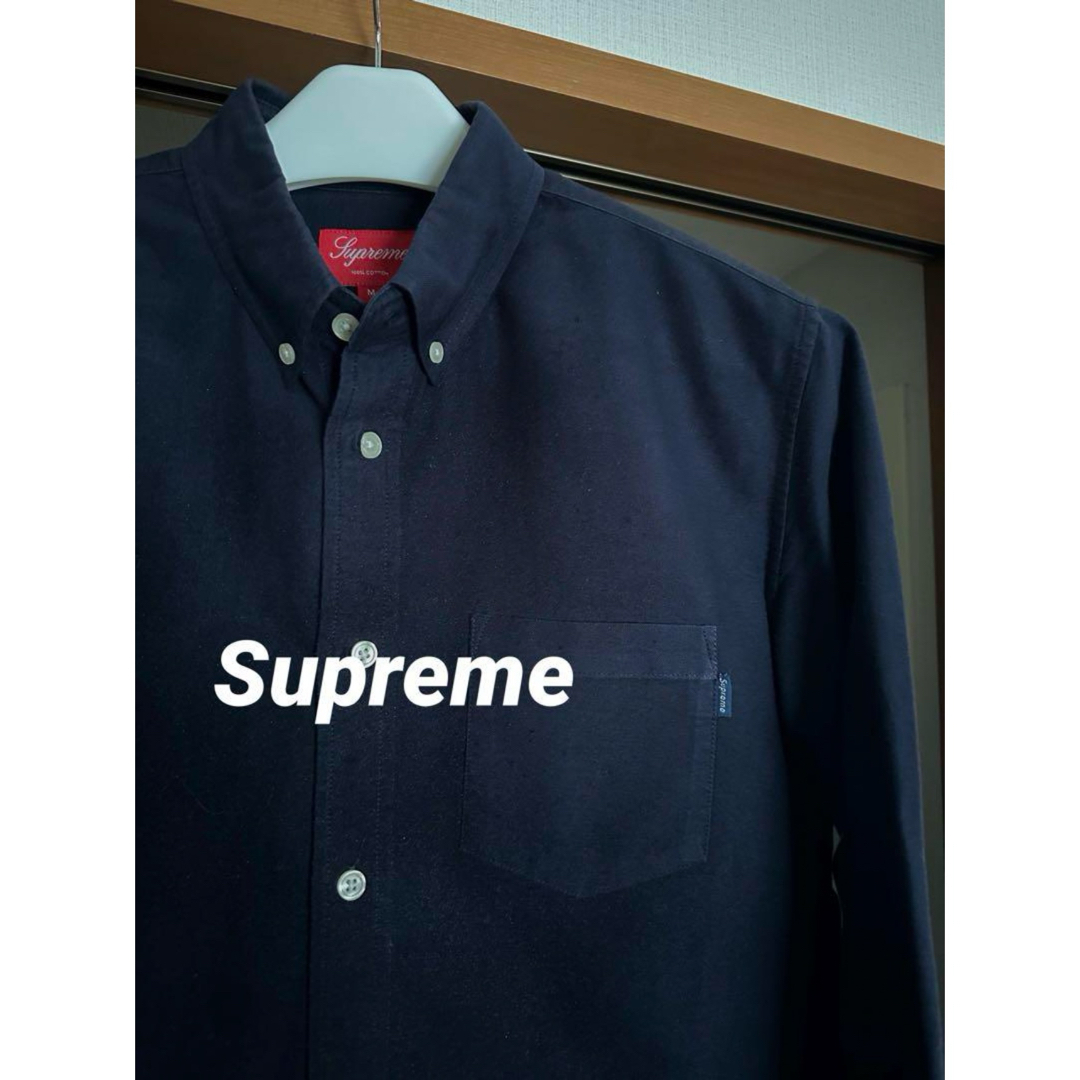 ✨人気色✨SupremeシュプリームOxford Shirtネイビー