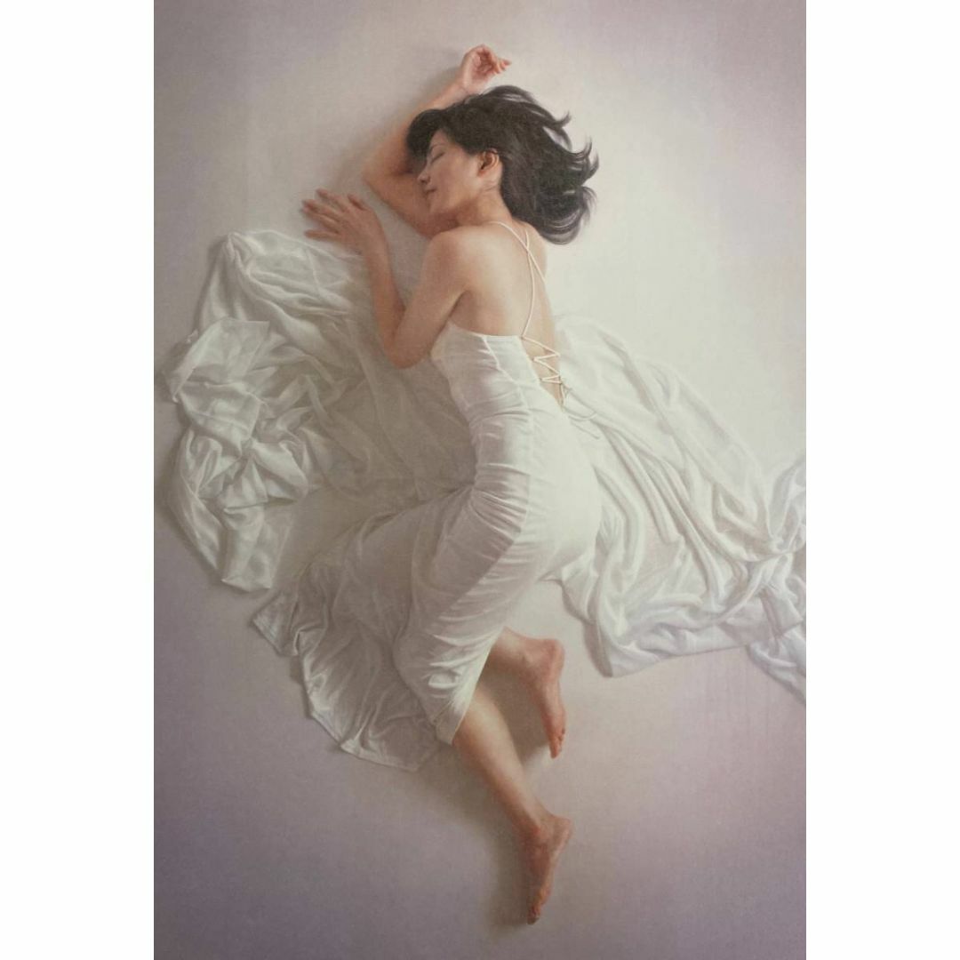 裸婦、美人画、油彩10号、山本英二しなりT新品額縁、真作、肉筆