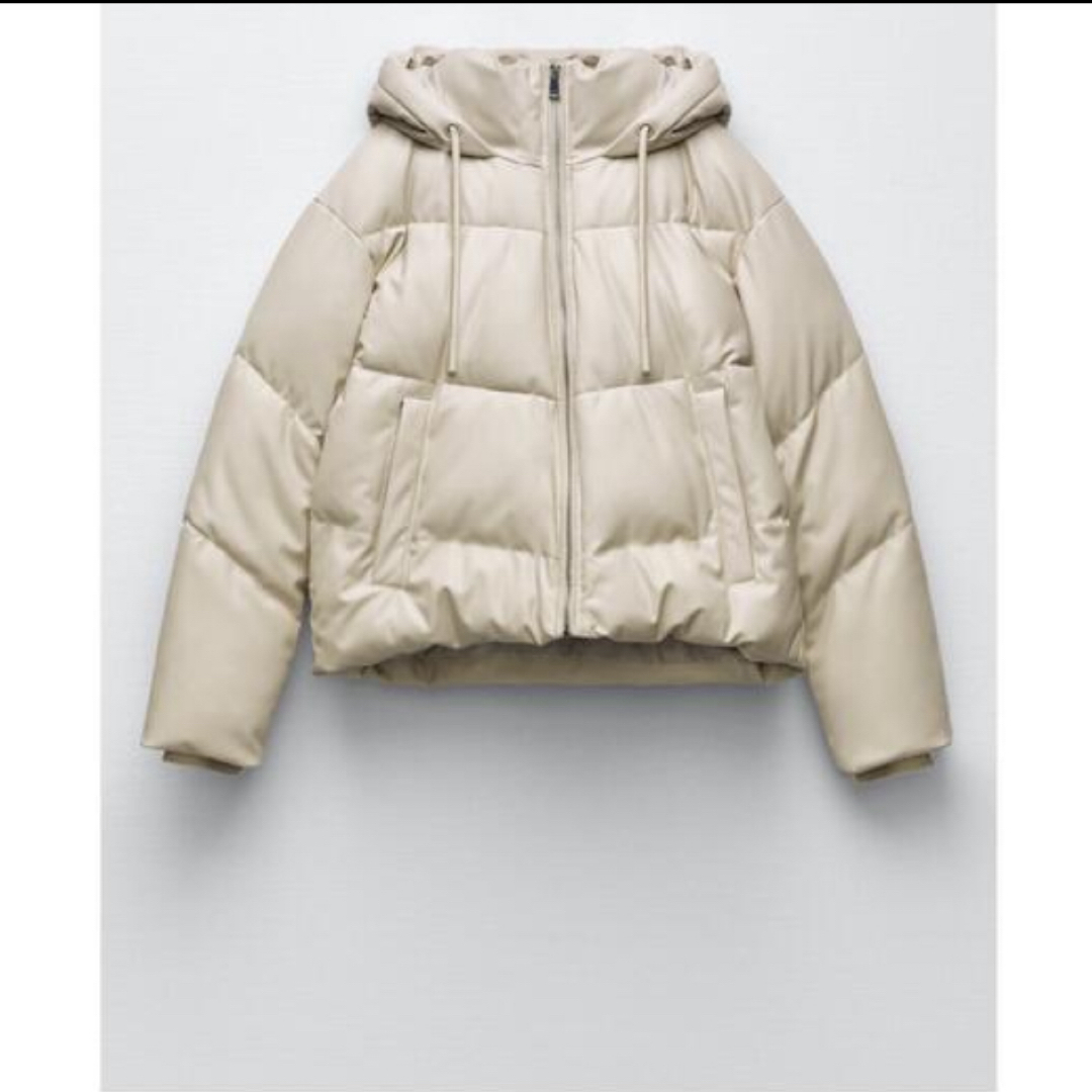 ZARA - ZARA フェイクレザーパフジャケットの通販 by a｜ザラならラクマ