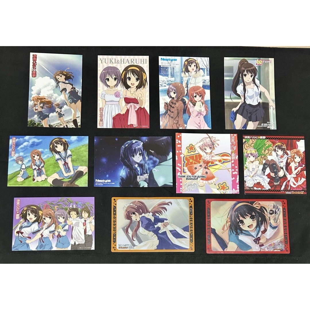 涼宮ハルヒの憂鬱 特典 イラストカード ポストカード まとめ売りの通販