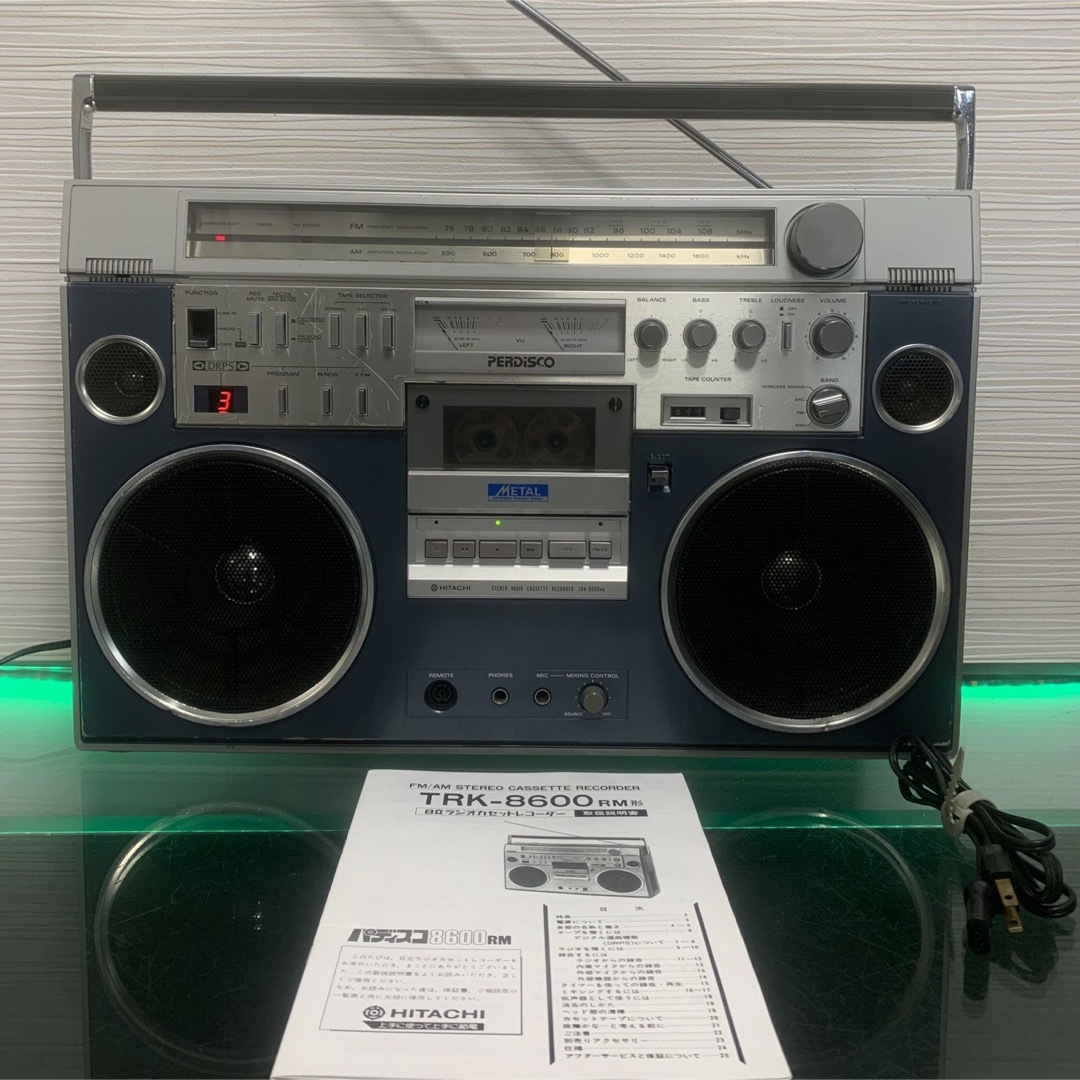 希少日立BT変更可能日立ラジカセTRK-8600RM中古メンテナンス済み動作美品