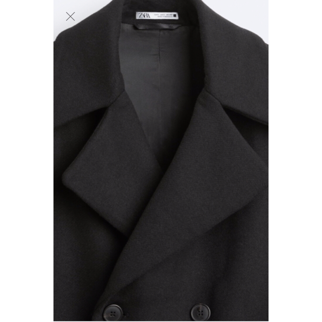 ZARA - 【美品】zara ダブルブレスト ロング コートの通販 by