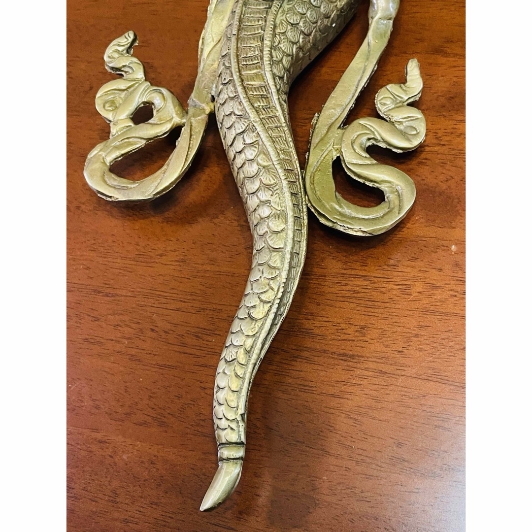 新品 送料無料 壁掛け ヒンドゥー教 ナーガ 女神 蛇神 約34.5㌢⑤の