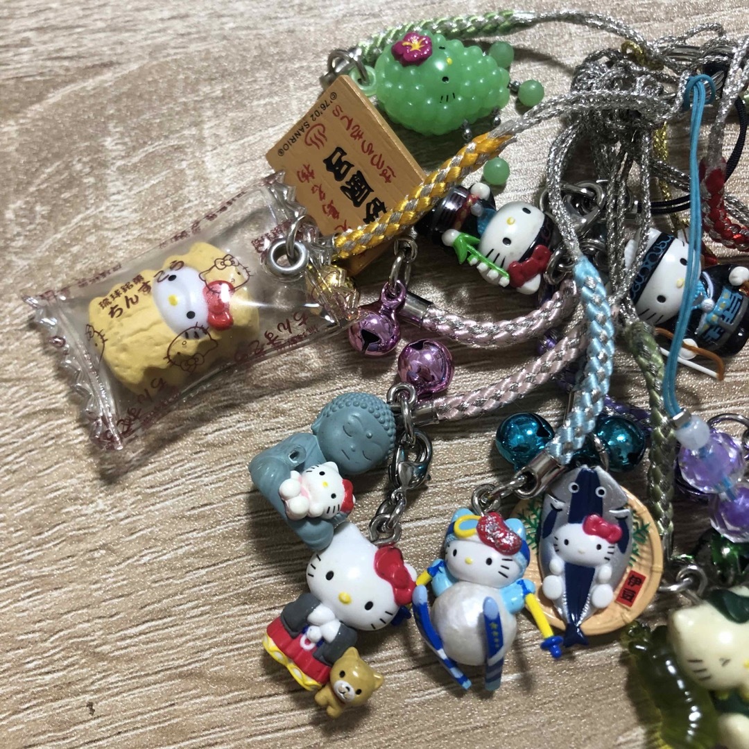 ご当地キティ 根付け ストラップ まとめ売り 12個 ご当地キティ
