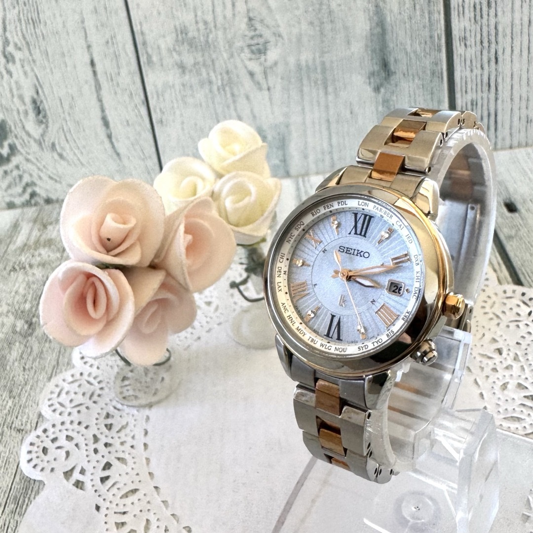 SEIKO - 【希少】SEIKO ルキア 腕時計 1B25-0AP0 電波ソーラー コンビ