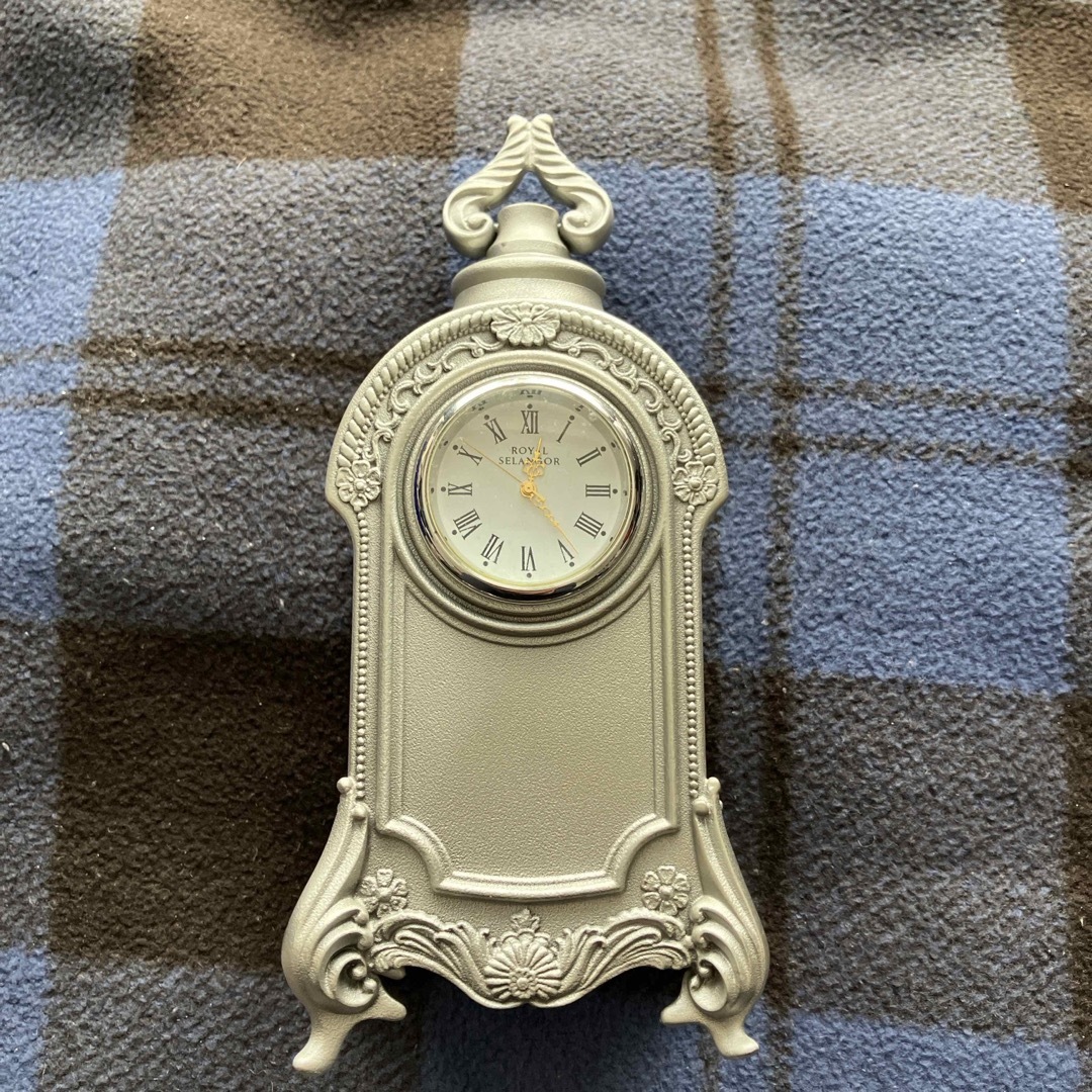 マレーシア王室御用達ロイヤルセランゴールピューター(錫合金)置き時計