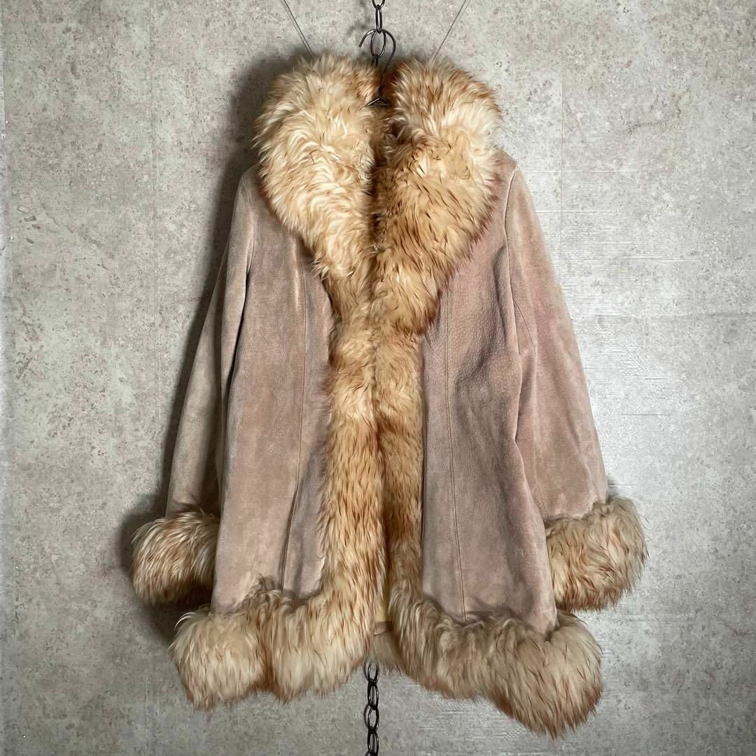 VINTAGE - 昭和レトロ 70sヴィンテージ スエードコート ファーの通販