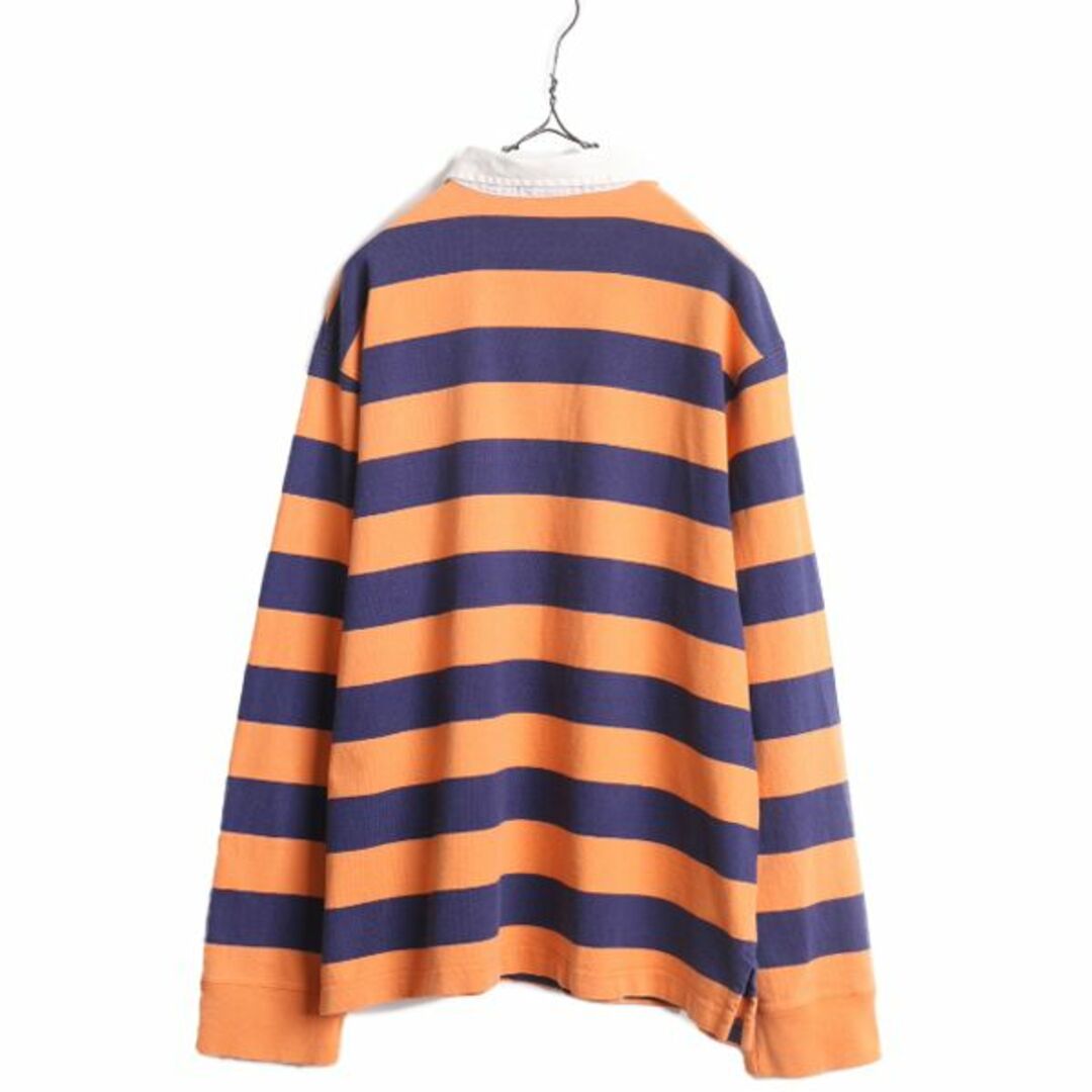 Ralph Lauren - 90s ポロ ラルフローレン ボーダー 長袖 ラガーシャツ