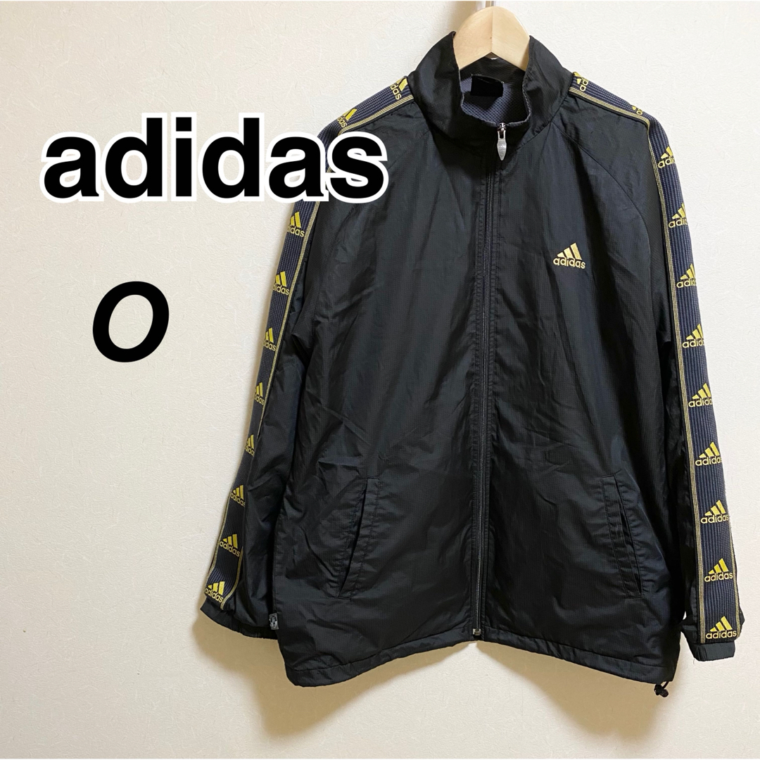 adidas - adidas／ナイロンジャケット／サイズO／ブラックの通販 by
