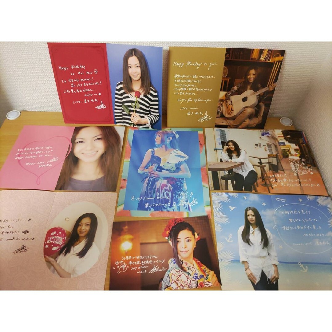 GIZA - 倉木麻衣FC限定8枚グリーティングカード年賀状ポストカード会報
