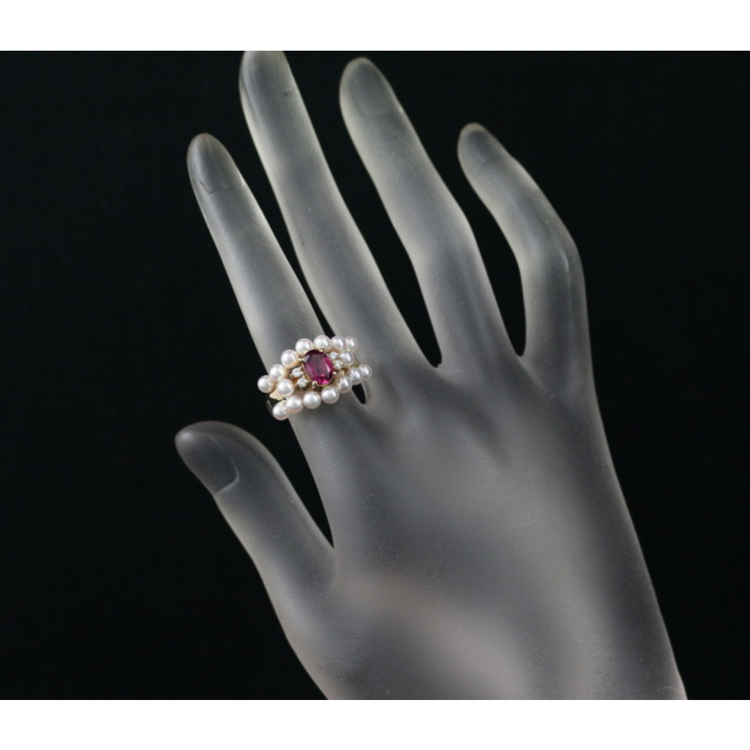 TASAKI - タサキ リング ピンクトルマリン ベビーパール 真珠 3.5mm