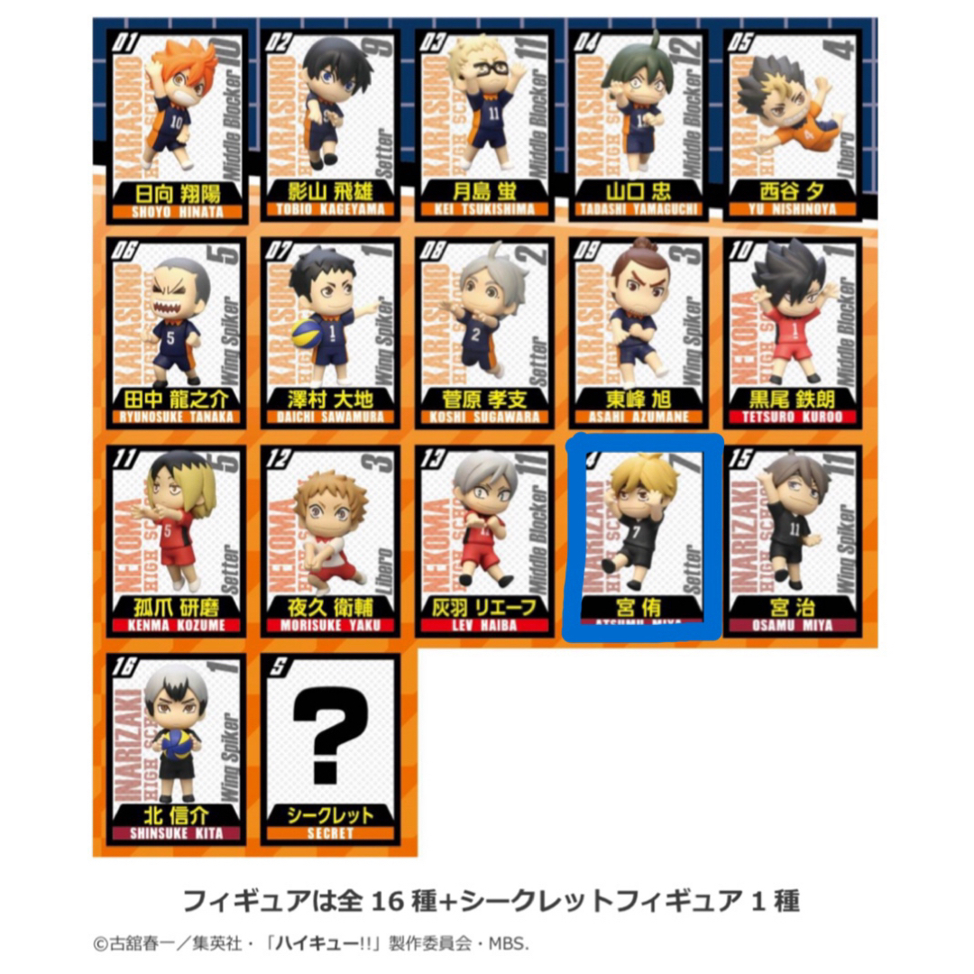 フルタ チョコエッグ ハイキュー!! 宮侑の通販 by まりっぺ7879's shop