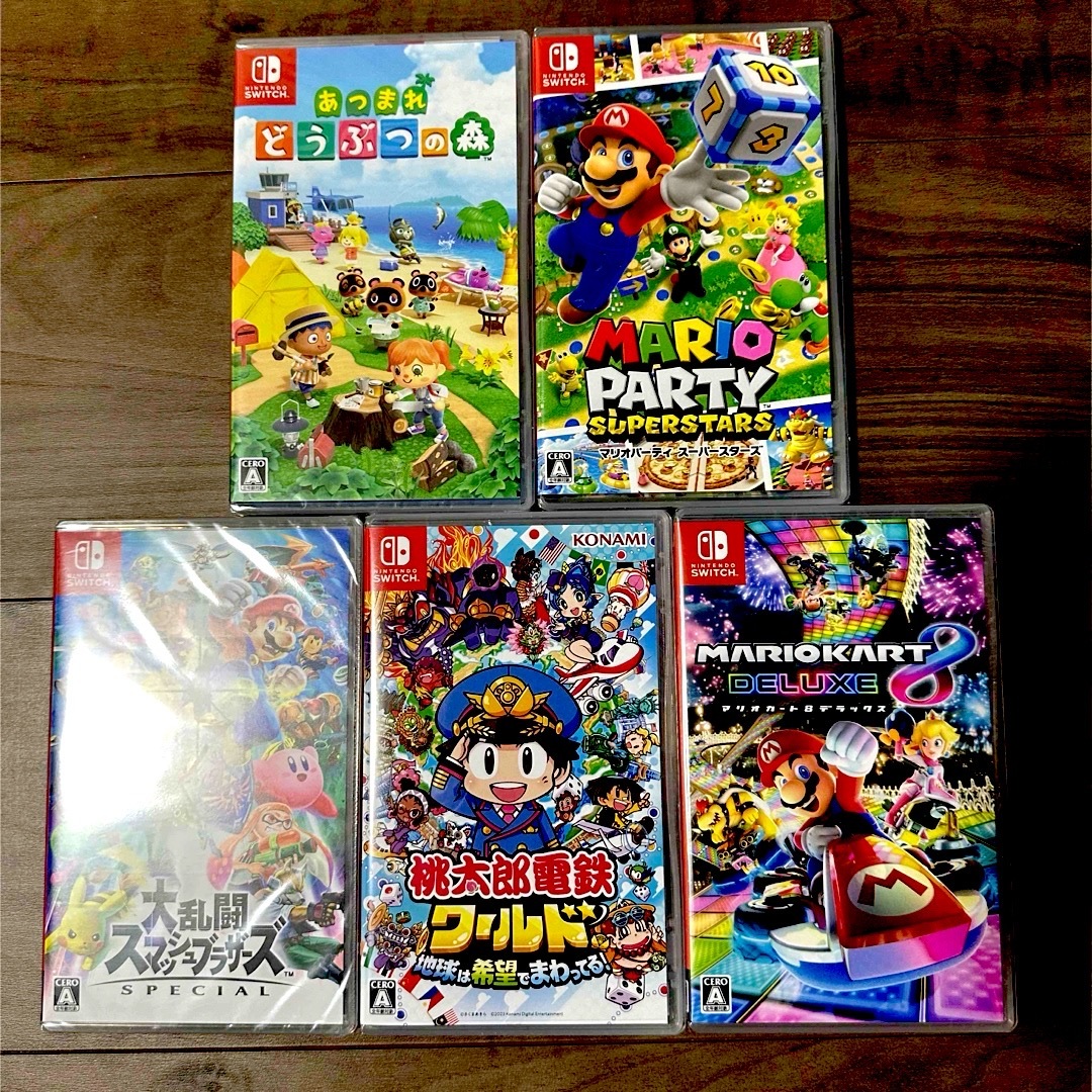 Nintendo Switch - Nintendo Switch ソフト5本 新品未開封の通販 by た
