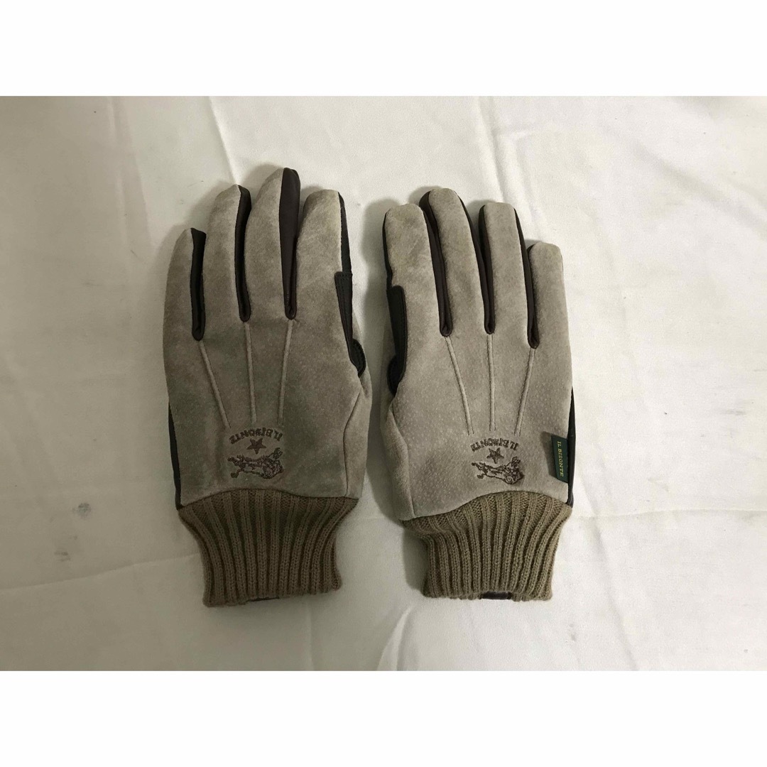 IL BISONTE - 本物イルビゾンテILBISONTE本革スエードレザー手袋