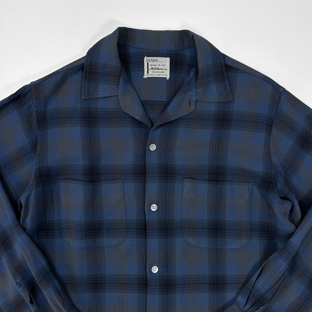 VINTAGE - 極上 美品◎50s 60s ビンテージ◎SEARS オンブレ レーヨン