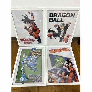 ドラゴンボール ビジュアルボード A3原画ポスター セット 白色額縁入り